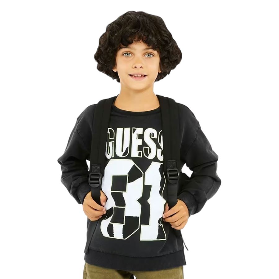 Gmt Dye Active Top felpa da bambino Guess Kids | L4YQ08/KA6R4JBLK